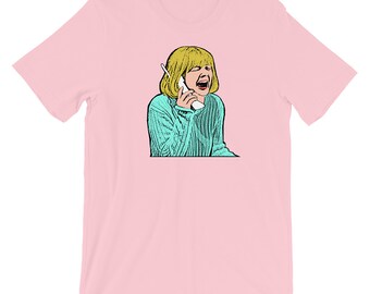 Scream Horror Film Art Short-Sleeve Unisex T-Shirt // Wes Craven's Scream Drew Barrymore Art