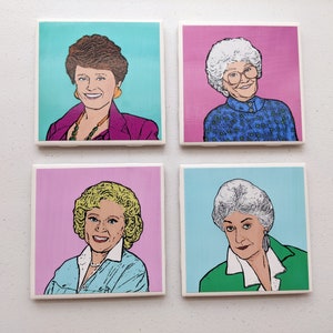 Golden Girls Coasters // Golden Girls Art / Golden Girls Gift