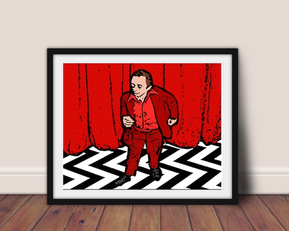 Twin Peaks Art Man From Another Place Portrait Twin Peaks Fan Art