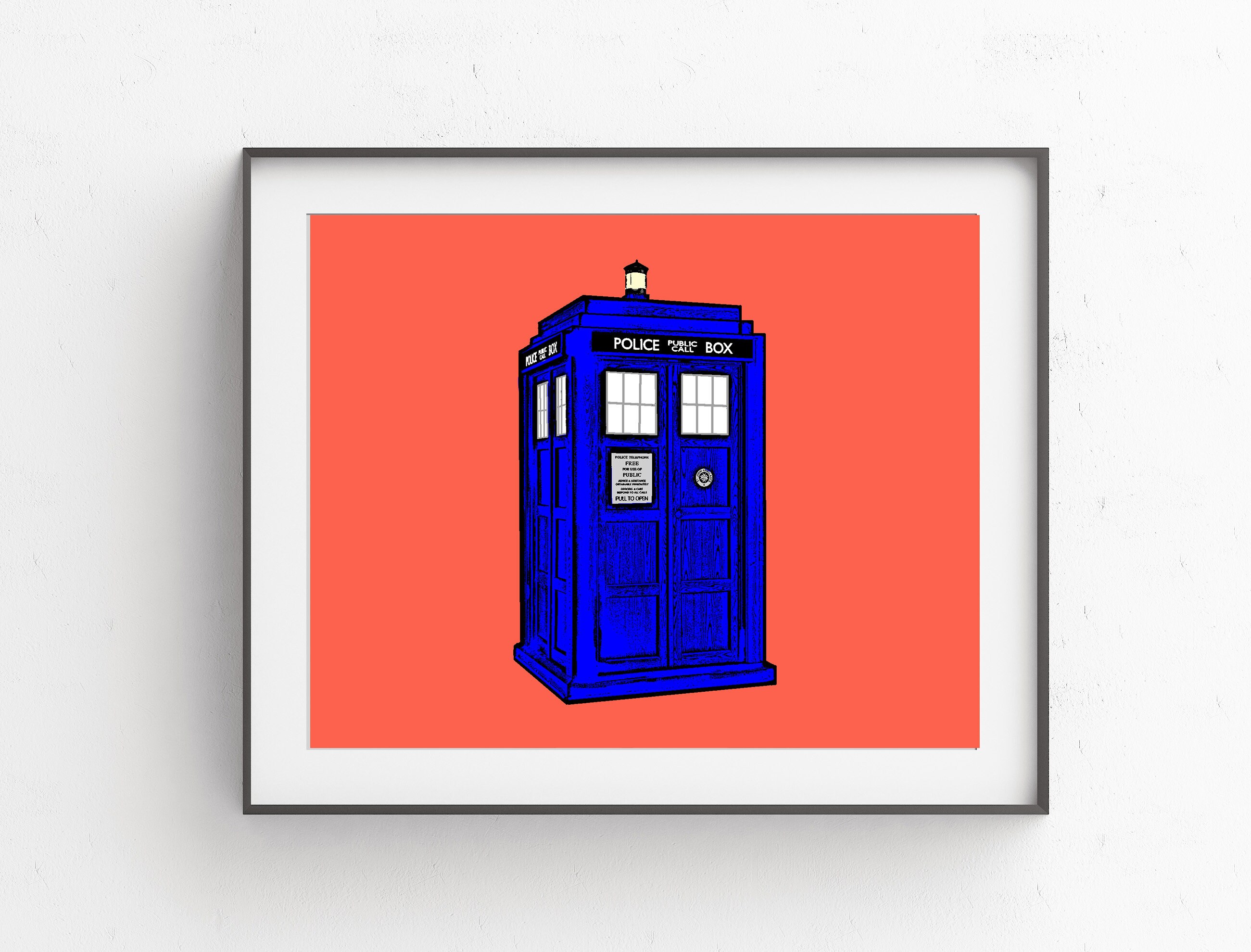 Doctor Who Tardis Pop Art // Tardis Art Print // Doctor Who - Etsy