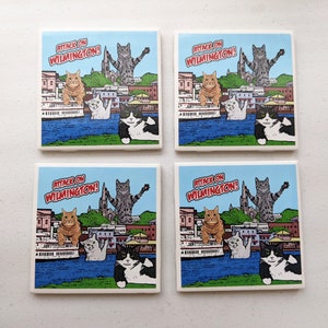 Wilmington Coasters // Wilmington NC Art // North Carolina Art