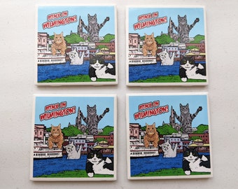 Wilmington Coasters // Wilmington NC Art // North Carolina Art