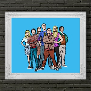 Big Bang Theory Pop Art // Big Bang Theory Art // Big Bang Theory 8x10 Print image 3