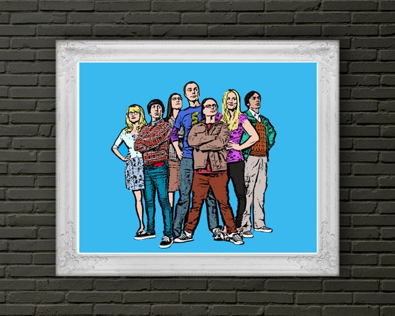 Big Bang Theory Pop Art // Big Bang Theory Art // Big Bang Theory