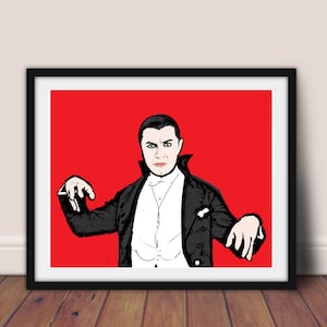 Dracula Bela Lugosi Universal Monsters Horror Art //  Bela Lugosi Dracula Pop Art