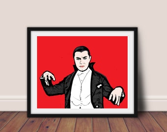Dracula Bela Lugosi Universal Monster Sendekunst / / Bela Lugosi Dracula Pop Art