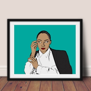 Sade Pop Art Print // Sade 8x10 Print // Sade Art