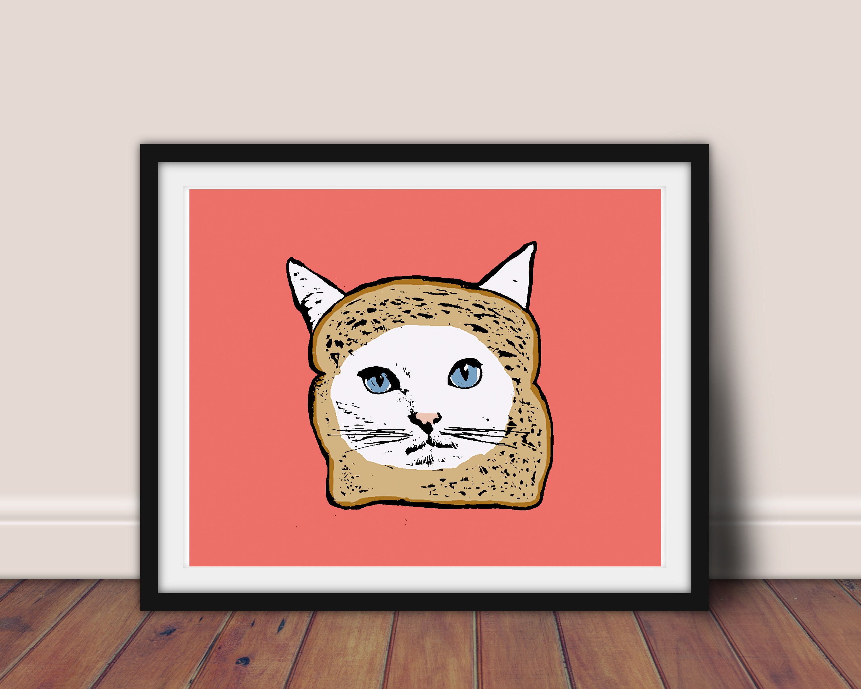 cat bread Poster for Sale by BattleGoat