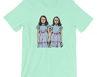 The Shining Twins Short-Sleeve Unisex T-Shirt // Horror Art // The Shining Art Shirt