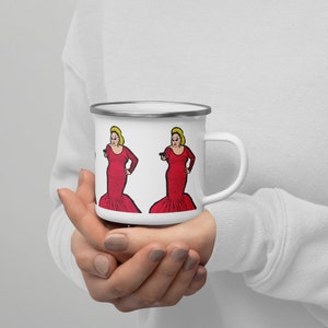 Divine Pink Flamingos Pop Art Mug // John Waters Pink Flamingos Divine Coffee Cup