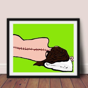 The Substance Art Print // Demi Moore Horror Art // The Substance Print