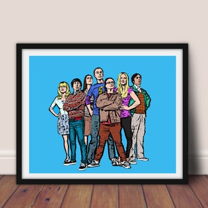 Big Bang Theory Pop Art // Big Bang Theory Art // Big Bang Theory 8x10 Print image 2