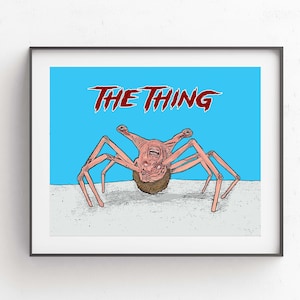 John Carpenter The Thing Horror Art Print // The Thing Art // John Carpenter 8x10 Print