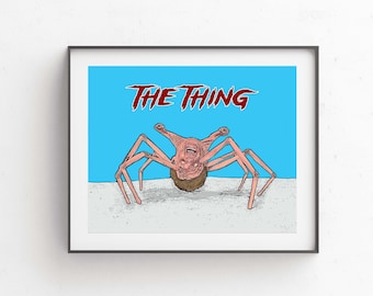 John Carpenter het ding Horror Art Print//de ding kunst//John Carpenter 8 x 10 afdrukken