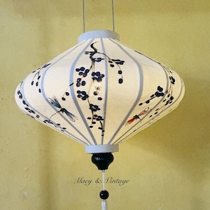 Authentic traditional bamboo lanterns 35cm - Custom ART hand painting as request - Wedding decoration. Garden decoration. Party lantern