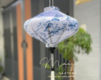 Hoi An Bamboo Silk Lantern: Chinoiserie Waterproof Garden Lamp (35cm)