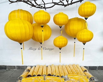 WEDDING project - 120 lanterns, Yellow color #4- Mix size 35cm and 90cm - Custom order