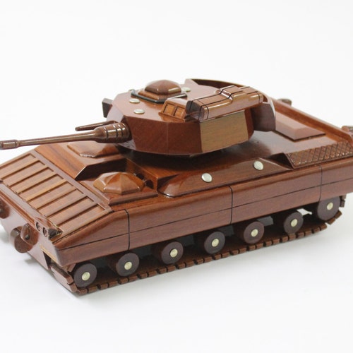 M2/M3 Bradley shops model - Bradley Fighting Vehicle - Wooden military tank model - 14