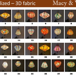 Vietnamese lanterns 35cm Waterproof lanterns Make to order Wedding decoration. Home lamp. Garden decoration. Lantern outdoor image 2