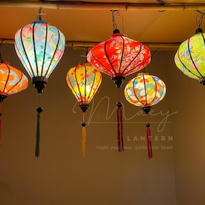 Set 6 waterproof lanterns 35cm - Outdoor lanterns - Lanterns for garden - Mix shape and color - Restaurant lanterns - Wedding lantern
