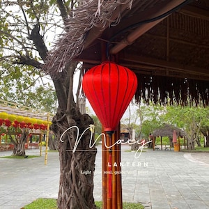 Authentic Hoi An Bamboo Lantern (70cm): Waterproof Wedding & Home Decor