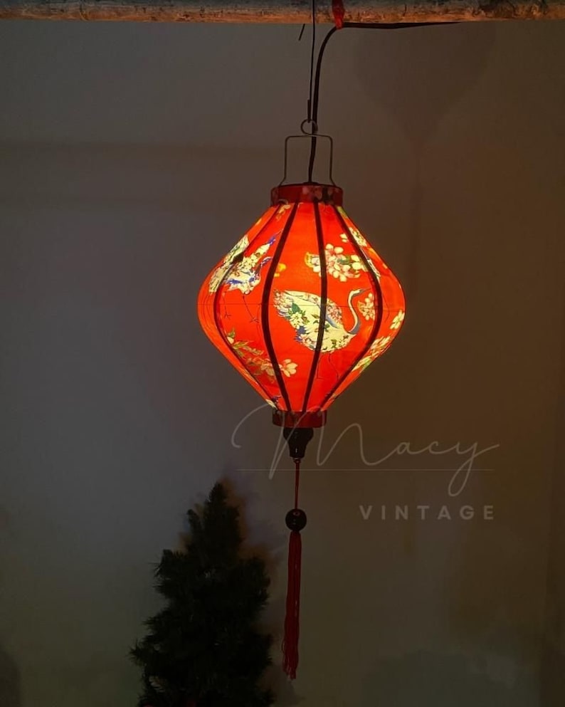 Vietnamese lanterns 35cm Waterproof lanterns Make to order Wedding decoration. Home lamp. Garden decoration. Lantern outdoor image 9