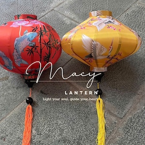Set of 2 Bamboo Fabric Lanterns: Custom Wedding & Patio Decor (47cm)