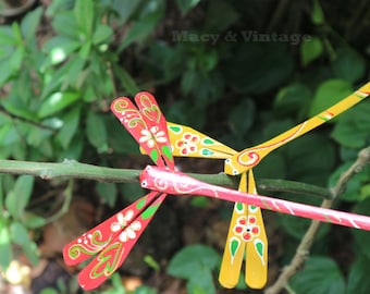 Set von 70 Handbemalten Bambus Libellen: Balance Spielzeug,  Hochzeit/Wohndekor 11 cm - Etsy.de