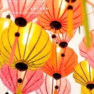 Bamboo Silk Lanterns (Set of 16): Mix Color & Shape, Wedding/Garden Decor