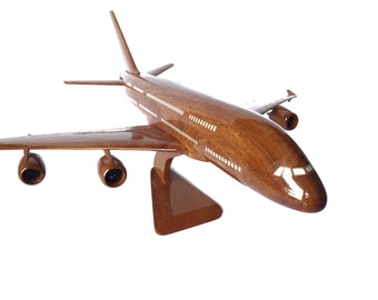 Airbus 380 - 17"x16"x7"- Wooden handmade airplane