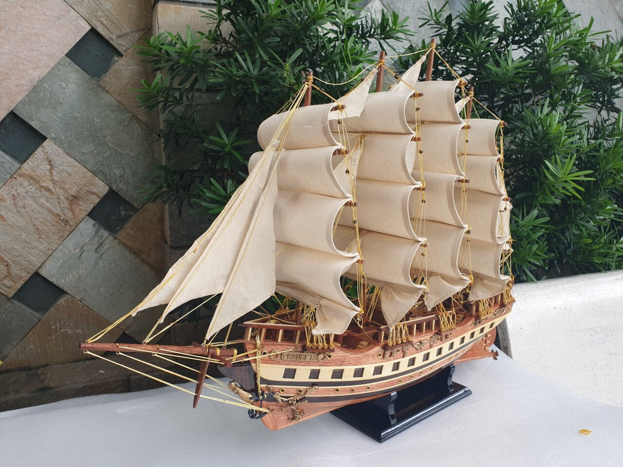 France II Model Ship Modello di nave in legno Taglia - Etsy Italia