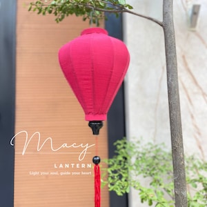 Bamboo Silk Lantern (35cm): Vietnamese Wedding & Home Decor