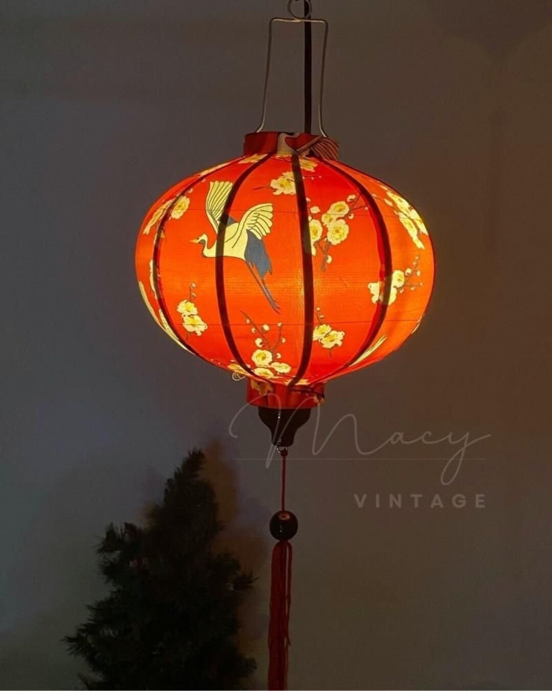 ランタン(ボタニカル）＆ルミナラバーチピラーLantern botanical Moonlight Red Hurricane Kerosene Lantern With Screw Button