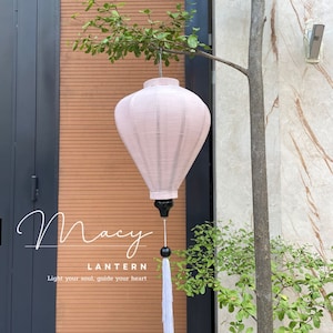 Bamboo Silk Lantern: Vietnamese Wedding & Home Decor (35cm)