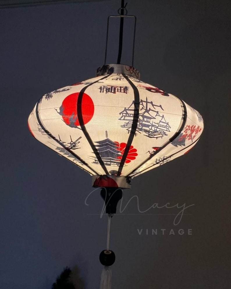 Linterna impermeable, diseño japonés, tamaño 35 cm - Lámparas para el hogar, decoración de bodas en el patio, uso al aire libre