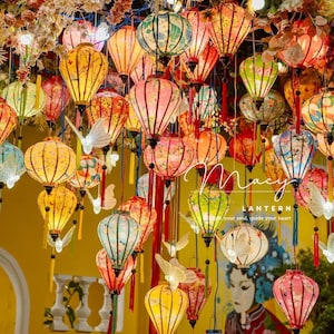 40pcs waterproof bamboo lanterns 35cm - Outdoor lantern - Lunar New Year lantern - Mix shape and color - Restaurant lantern -Wedding lantern