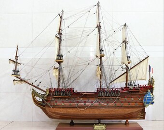 The Unicorn / La Licorne Model Ship - French royal navy - Wooden Model Ship - Size 32"