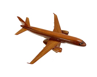 Wooden Airbus A320 model - 16"x16"x7" - Gift for pilot