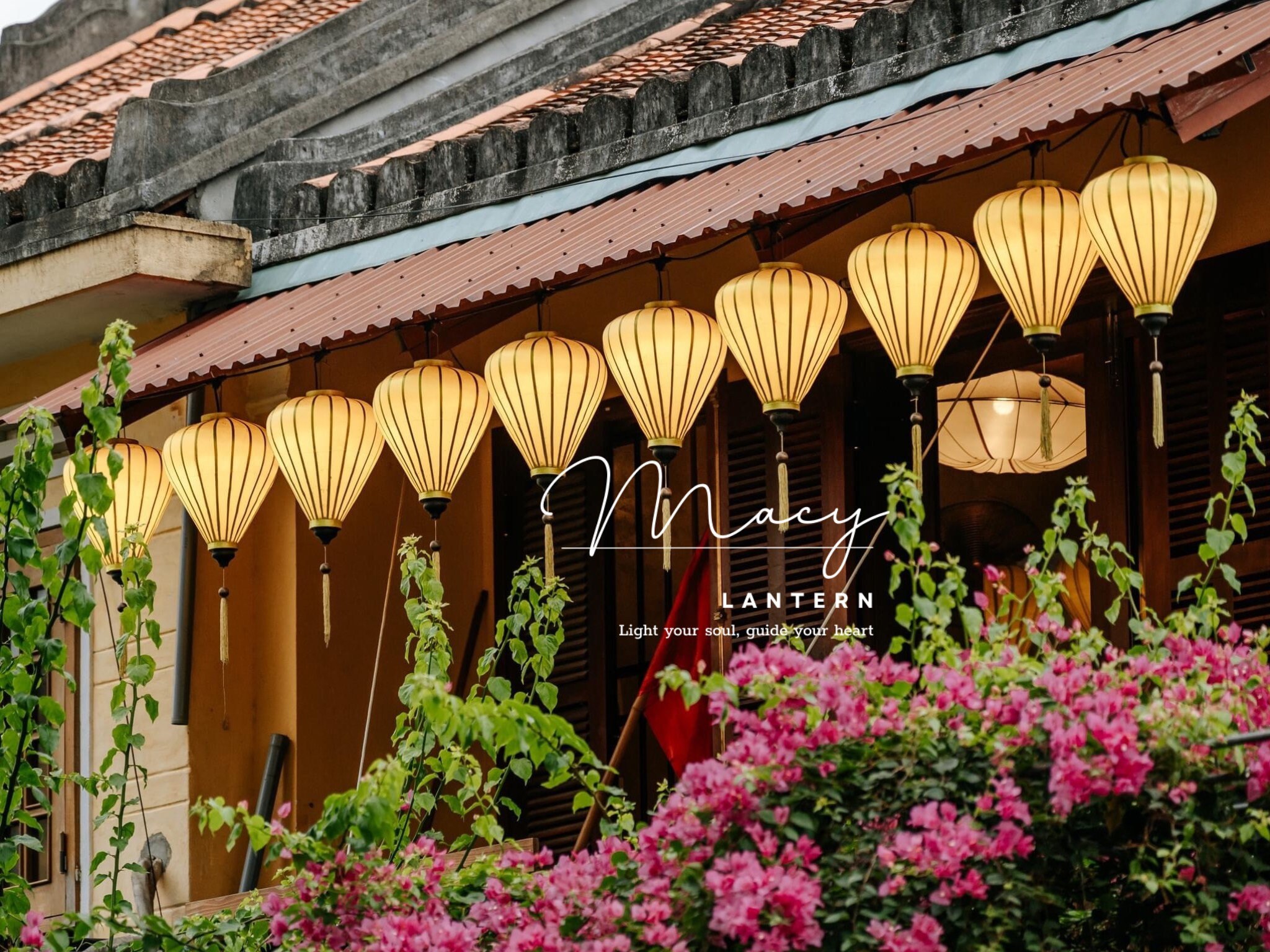 Set of 10 White Fabric Bamboo Lanterns - 47cm Wedding Patio Decor