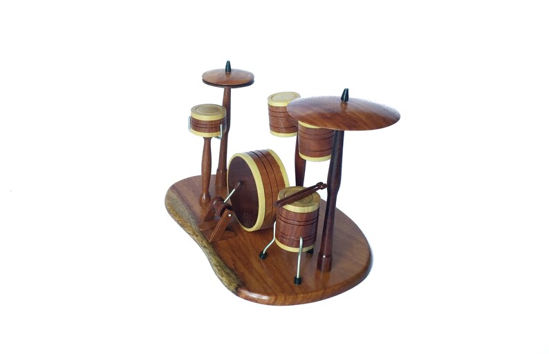 Wooden drum set handmade 7.8 x 7.4 x 7.4 Etsy
