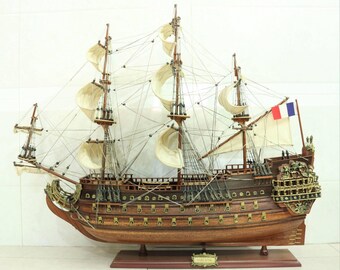 Soleil Royal 1670 - French Soleil model ship - Wooden Model Ship - Size 32"