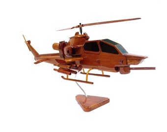 Bell AH1 Cobra - 23" x 22" x 9.5" - Wooden handmade helicopter