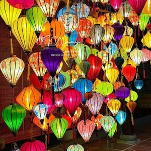 Set of 70 waterproof lanterns 22cm - Mix color and shape - Wedding decoration - Garden decoration - TET lanterns - Lantern for decoration