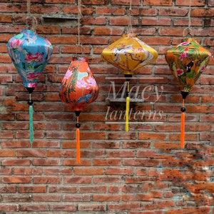 Zestaw 4 latarenek wodoodpornych Hoi An - rozmiar 35 cm - Lampy domowe, dekoracja patio weselnego, do użytku na zewnątrz