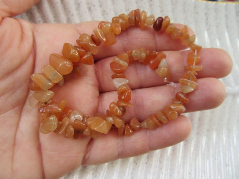 Apricot Color Floral Beaded Necklace Women, Crochet Boho Apricot Color