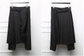Detachable Wrap Skirt Men's Original  Skirt Layer Suit Pants \/ Pleated Skirt Pants \/ Sarrouel Ninja  wide leg sports Casual product logo