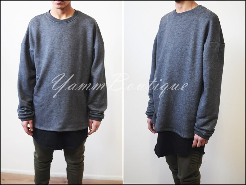 cross neck sweatshirt