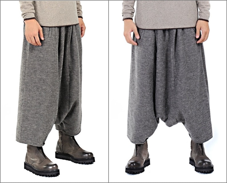 Sarrouel Japanese Wide Leg Stretch Cotton Trouser Yoga Pant Unisex Sarouel Harem
