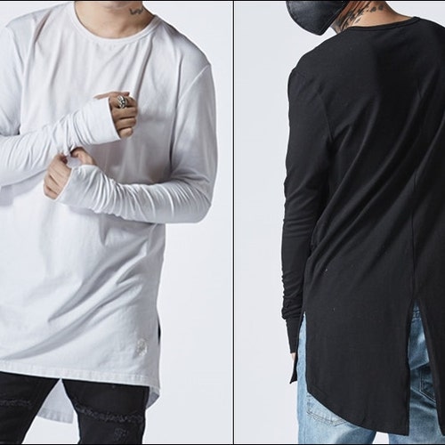 men's shirts that are longer in the back