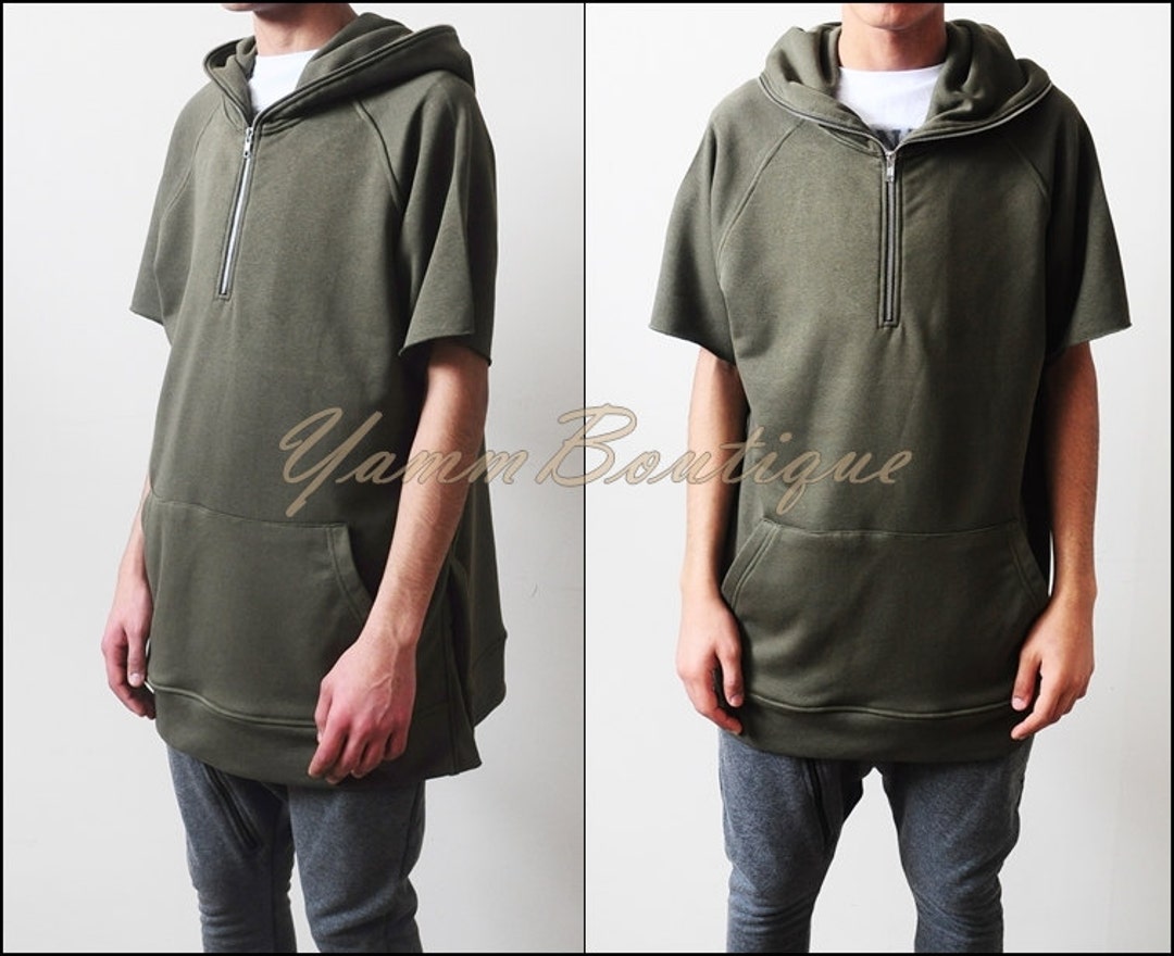 short sleeve hoodie mens